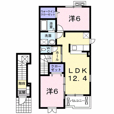 ソレアードＳ 204【管理NO：1-015066701-02040】 ★家具家電は申し込み後に搬入します★ ★2026年11月中旬入居可能★の外観画像