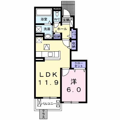 エテルノ　Ⅱ 103【管理NO：1-025103102-01030】 ★家具家電は申し込み後に搬入します 2026年08月下旬入居可能の外観画像
