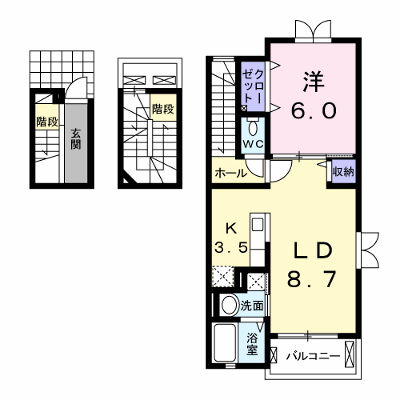 パティオスカイⅦ 301【管理NO：1-017245901-03010】 ★家具家電は申し込み後に搬入します★ ★2026年09月中旬入居可能★の外観画像