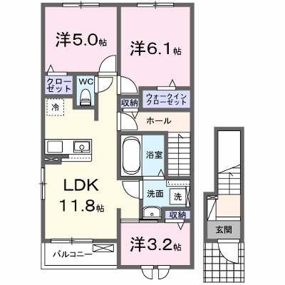 ニューローズつくばＢ棟 201【管理NO：1-028619702-02010】 ★家具家電は申し込み後に搬入します★ ★2026年09月下旬入居可能★の外観画像