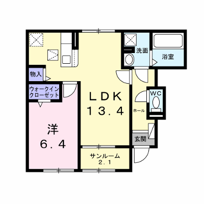 ニューローズつくばＡ棟 102【管理NO：1-028619701-01020】 ★家具家電は申し込み後に搬入します★ ★2026年09月下旬入居可能★の外観画像