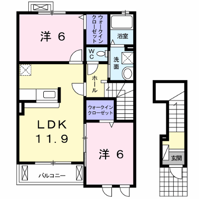 シャインズ　ウィンドⅢ 202【管理NO：1-022537801-02020】 ★家具家電は申し込み後に搬入します★ ★2026年09月中旬入居可能★の外観画像