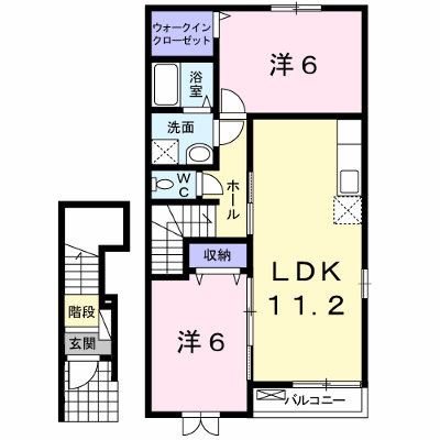 アリエッタ 203【管理NO：1-019346301-02030】 ★家具家電は申し込み後に搬入します★ ★2026年09月上旬入居可能★の外観画像