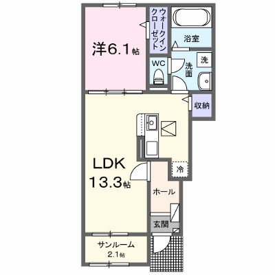 グリシーヌ 103【管理NO：1-028208201-01030】 ★家具家電は申し込み後に搬入します★ ★2026年08月中旬入居可能★の外観画像