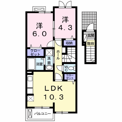 フラワー　Ａ 202【管理NO：1-022190501-02020】 ★家具家電は申し込み後に搬入します★ ★2026年09月中旬入居可能★の外観画像