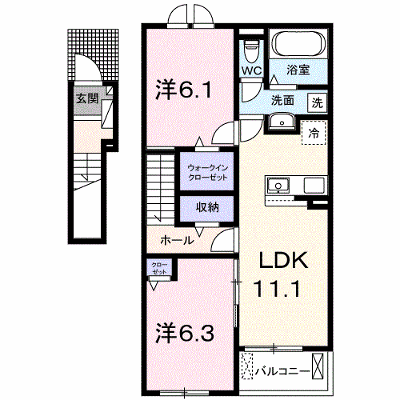 ヴィラ　ノーチェ 202【管理NO：1-028723501-02020】 ★家具家電は申し込み後に搬入します★ ★2026年10月上旬入居可能★の外観画像