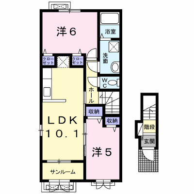 グランツ大和　Ⅰ 201【管理NO：1-020892701-02010】 ★家具家電は申し込み後に搬入します★ ★2026年09月中旬入居可能★の外観画像