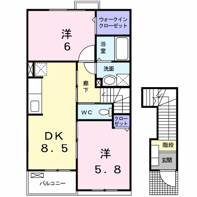 クレアトゥールⅠ 204【管理NO：1-014464101-02040】 ★家具家電は申し込み後に搬入します★ ★2026年09月上旬入居可能★の外観画像