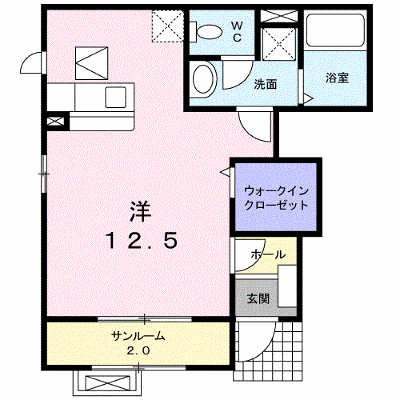 コ－ポサンパ－ル 101【管理NO：1-020402901-01010】 ★家具家電は申し込み後に搬入します★ ★2026年09月中旬入居可能★の外観画像