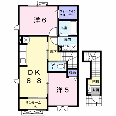 サウスプレイス・ルポス 201【管理NO：1-017344501-02010】 ★家具家電は申し込み後に搬入します★ ★2026年09月下旬入居可能★の外観画像
