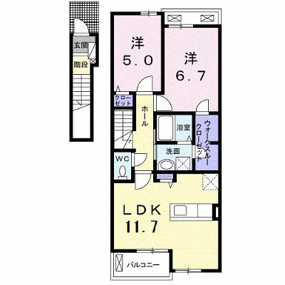 グレース　ガーデン 203【管理NO：1-025359201-02030】 ★家具家電は申し込み後に搬入します★ ★2026年09月中旬入居可能★の外観画像