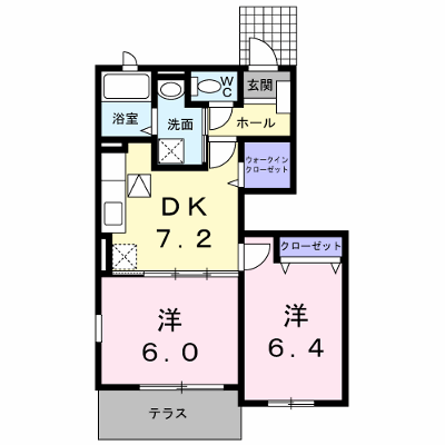 ユニゾン増穂 102【管理NO：1-014979801-01020】 ★家具家電は申し込み後に搬入します★ ★2026年09月上旬入居可能★の外観画像
