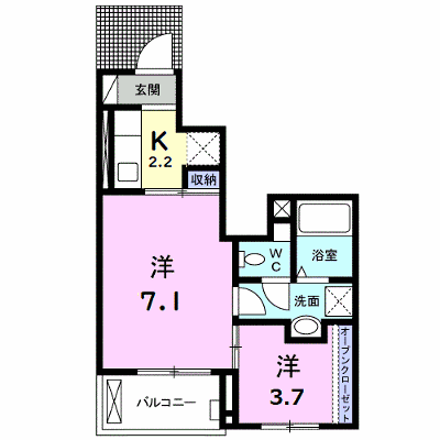 Ｊ　ポエム 102【管理NO：1-021655201-01020】 ★家具家電は申し込み後に搬入します 2026年08月下旬入居可能の外観画像