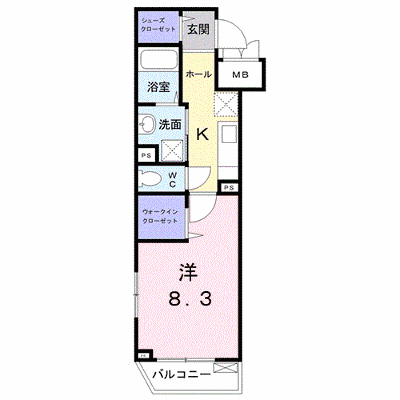 フレ・アジュール山手 205【管理NO：1-023908901-02050】 ★家具家電は申し込み後に搬入します★ ★2026年10月上旬入居可能★の外観画像