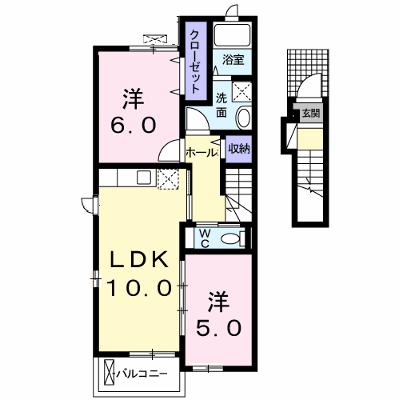 パストラーレ 202【管理NO：1-019998701-02020】 ★家具家電は申し込み後に搬入します 2026年09月上旬入居可能の外観画像