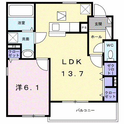 アベニール湘南 102【管理NO：1-027677801-01020】 ★家具家電は申し込み後に搬入します★の外観画像