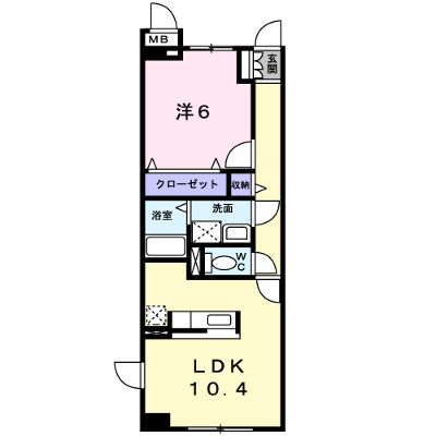バクランⅠ 305【管理NO：1-016129601-03050】 ★家具家電は申し込み後に搬入します 2026年09月中旬入居可能の外観画像