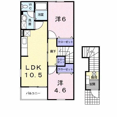 エス・テュエールＢ 201【管理NO：1-011284601-02010】 ★家具家電は申し込み後に搬入します★ ★2026年09月上旬入居可能★の外観画像