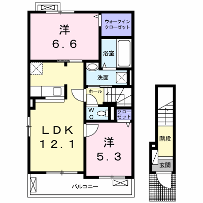 アグレアーブル 201【管理NO：1-022114001-02010】 ★家具家電は申し込み後に搬入します★ ★2026年09月中旬入居可能★の外観画像