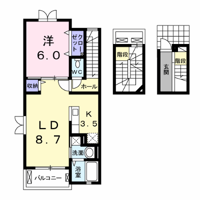 サンディアル 303【管理NO：1-019034801-03030】 ★家具家電は申し込み後に搬入します★ ★2026年08月下旬入居可能★の外観画像