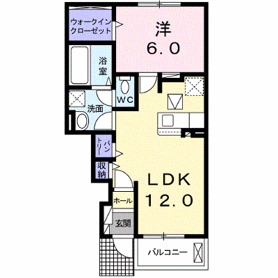 フィオーリ 103【管理NO：1-025540001-01030】 ★家具家電は申し込み後に搬入します★ ★2026年09月中旬入居可能★の外観画像