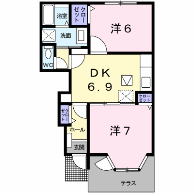 ブリーズ吉田 102【管理NO：1-014499301-01020】 ★家具家電は申し込み後に搬入します★ ★2026年09月中旬入居可能★の外観画像