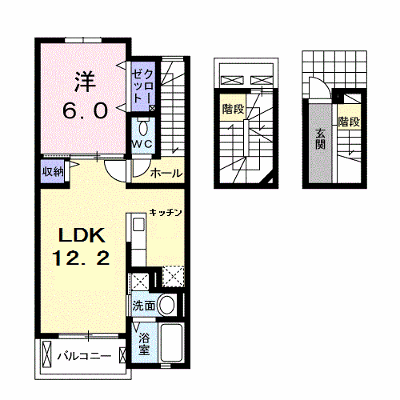 ゼフィロス北島 303【管理NO：1-023651501-03030】 ★家具家電は申し込み後に搬入します★ ★2026年09月下旬入居可能★の外観画像