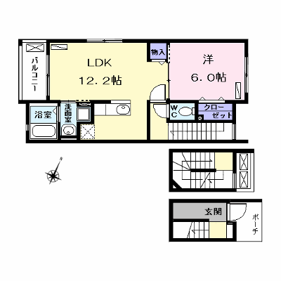 プリマヴェーラ 302【管理NO：1-023694501-03020】 ★家具家電は申し込み後に搬入します★ ★2026年09月中旬入居可能★の外観画像