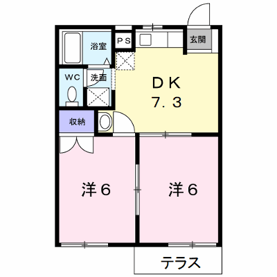 ユートピア越津 102【管理NO：1-003311701-01020】 ★家具家電は申し込み後に搬入します★ ★2026年08月下旬入居可能★の外観画像