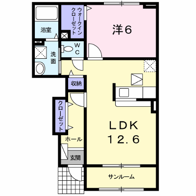 クレア 102【管理NO：1-018362601-01020】 ★家具家電は申し込み後に搬入します 2026年08月中旬入居可能の外観画像