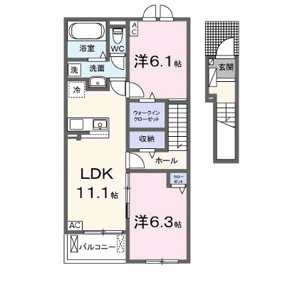 サニーハウスⅥ 205【管理NO：1-028467902-02040】 ★家具家電は申し込み後に搬入します★ ★2026年10月上旬入居可能★の外観画像