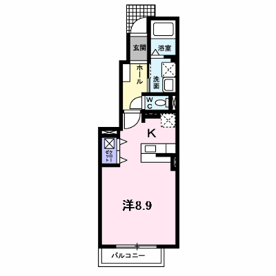 グロースフィールドⅡ 101【管理NO：1-016470601-01010】 ★家具家電は申し込み後に搬入します★ ★2026年10月中旬入居可能★の外観画像
