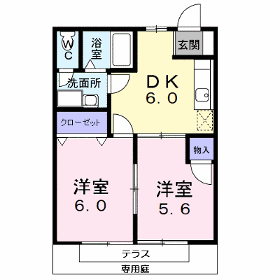 フラット長松Ｂ 102【管理NO：1-007161101-01020】 ★家具家電は申し込み後に搬入します★ ★2026年09月中旬入居可能★の外観画像
