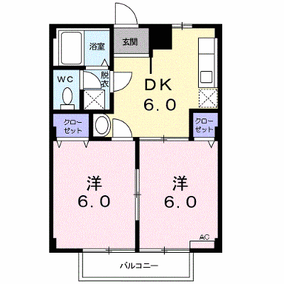 フラット長松Ａ 203【管理NO：1-004435401-02030】 ★家具家電は申し込み後に搬入します★ ★2026年09月中旬入居可能★の外観画像