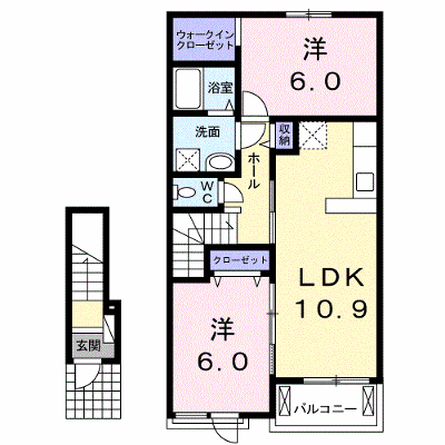 オレンジヒルズ論田Ｂ 203【管理NO：1-019982601-02030】 ★家具家電は申し込み後に搬入します★ ★2026年10月上旬入居可能★の外観画像
