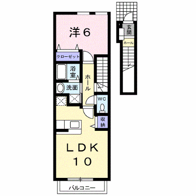 ヒューゲル　プラース 203【管理NO：1-012727901-02030】 ★家具家電は申し込み後に搬入します★ ★2026年09月上旬入居可能★の外観画像