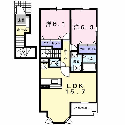 ピクシー　ヒルズ　Ｂ 201【管理NO：1-013241002-02010】 ★家具家電は申し込み後に搬入します★の外観画像