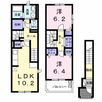 ヴェラルーナ長岡京 207【管理NO：1-020210701-02060】 ★家具家電は申し込み後に搬入します★ ★2026年09月中旬入居可能★の外観画像
