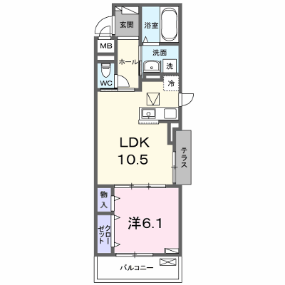 エリシオン・レジデンスⅤ 101【管理NO：1-028722801-01010】 ★家具家電は申し込み後に搬入します★ ★2027年01月下旬入居可能★の外観画像