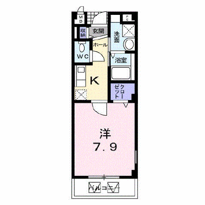 ロ・クレール 101【管理NO：1-013048701-01010】 ★家具家電は申し込み後に搬入します★の外観画像