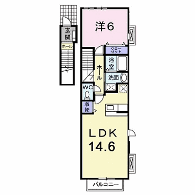 カーサ・デ・北在家 201【管理NO：1-016321401-02010】 ★家具家電は申し込み後に搬入します★ ★2026年08月下旬入居可能★の外観画像