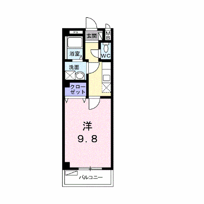 ウエストメゾン大宮 102【管理NO：1-013840401-01020】 ★家具家電は申し込み後に搬入します★ ★2026年09月上旬入居可能★の外観画像