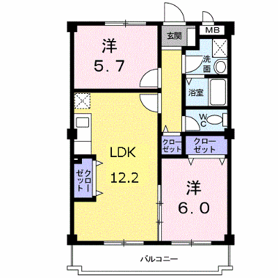 アメニティ前栽２号館 402【管理NO：1-003776102-04020】 ★家具家電は申し込み後に搬入します★の外観画像