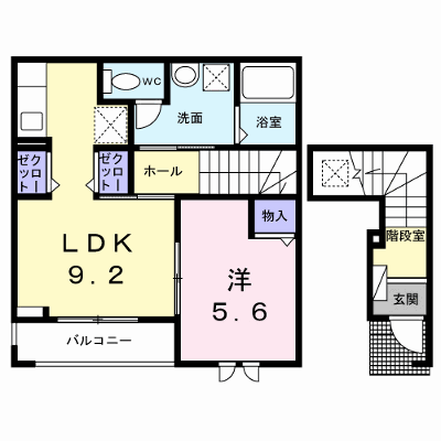 Ｃｒｅｓｔ　倭 210【管理NO：1-027380701-02080】 ★家具家電は申し込み後に搬入します★ ★2026年09月中旬入居可能★の外観画像