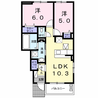 グランレジデンス　国府　Ａ－Ⅱ 105【管理NO：1-024030702-01040】 ★家具家電は申し込み後に搬入します★ ★2026年08月下旬入居可能★の外観画像