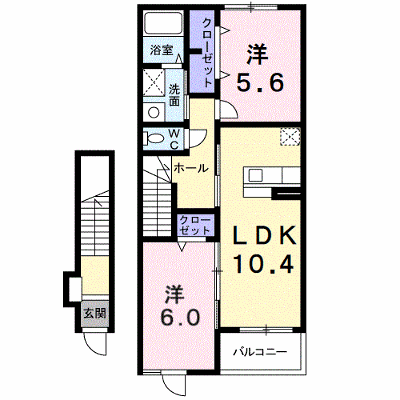 ブリーゼ 202【管理NO：1-016543301-02020】 ★家具家電は申し込み後に搬入します★ ★2026年08月下旬入居可能★の外観画像