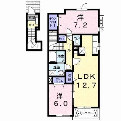 ソレイユＫ枝松Ｂ 201【管理NO：1-015057502-02010】 ★家具家電は申し込み後に搬入します★ ★2026年08月中旬入居可能★の外観画像