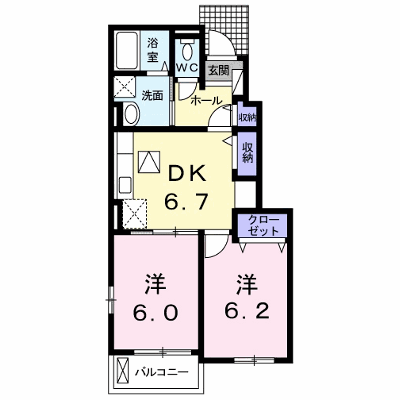 プリムヴェール　Ⅰ 104【管理NO：1-022386101-01040】 ★家具家電は申し込み後に搬入します★ ★2026年09月中旬入居可能★の外観画像