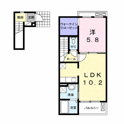 エスマルテ　Ｃ棟 203【管理NO：1-018758203-02030】 ★家具家電は申し込み後に搬入します★ ★2026年09月下旬入居可能★の外観画像