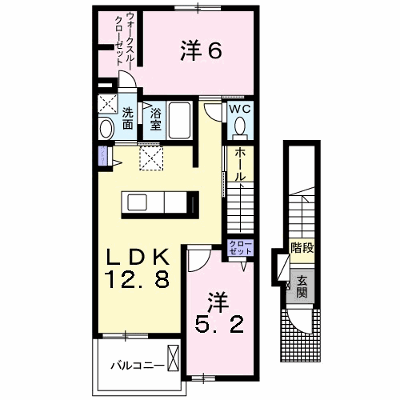 フェルメール 202【管理NO：1-020854101-02020】 ★家具家電は申し込み後に搬入します★ ★2026年09月中旬入居可能★の外観画像